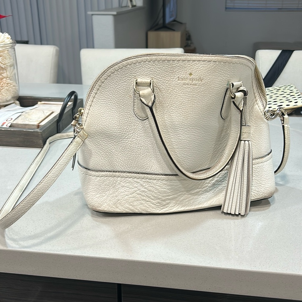 White/Cream Kate Spade satchel purse